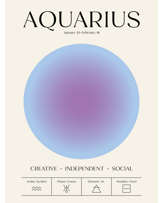 Aura Aquarius Art Print